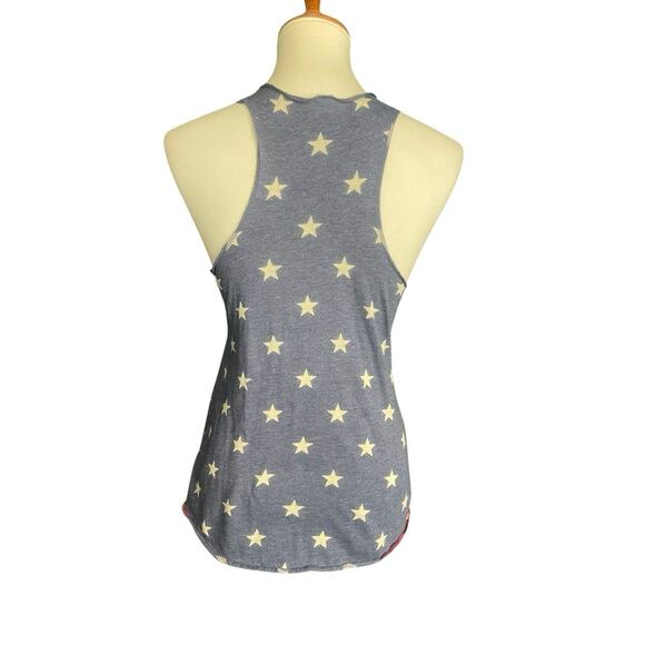 Alternative Earth Disney Kid Tank Top Girls Medium Razor Back Patriotic Blue Red - Picture 4 of 8